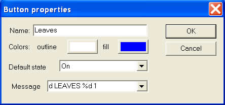 Button Properties dialog
