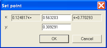 Set point dialog