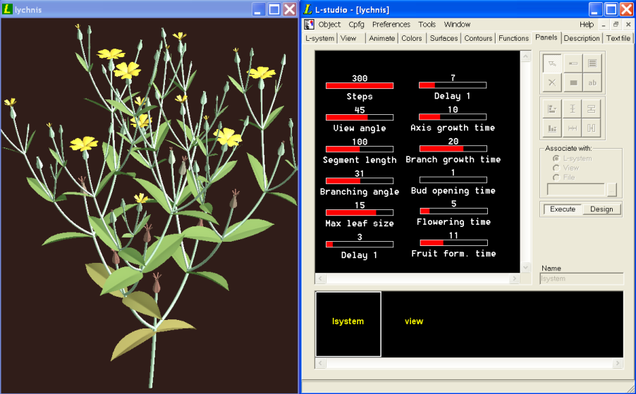 Inreasing flowering time with a panel