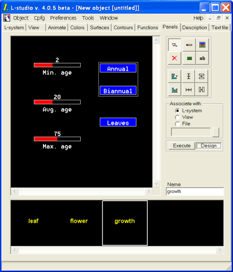 Panel editor